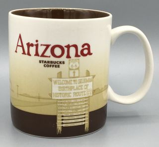 Starbucks 2011 Arizona Coffee Mug Cup Route 66 16 Ounces Collector Series