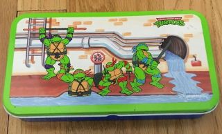Teenage Mutant Ninja Turtles Vintage Tin Pencil Box