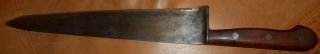 Huge Vintage Dexter 12 " Blade Carbon Steel Chef Knife 48912 - Southbridge Ma