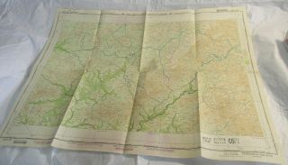 1945 Tung - Hua Manchuria China Russia Aaf Approach Chart Map Wwii Army Air Force