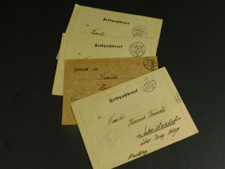 Ww2 German Feldpost Letters From Same Man To Same Family - - - - - - - - - - M418