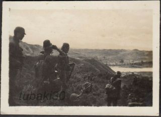 Do30 Ww2 Central China Expeditionary Japan Army Photo Officers Wanting Distant