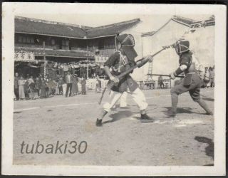 Do11 Ww2 Central China Expeditionary Japan Army Photo Bayonet Jukendo Match