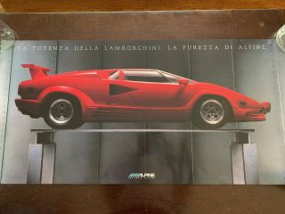 Alpine Car Audio Systems Lamborghini Poster
