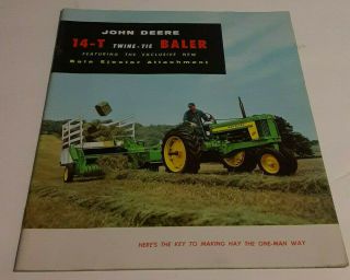 John Deere 14 - T Baler For 1958 Dealer 