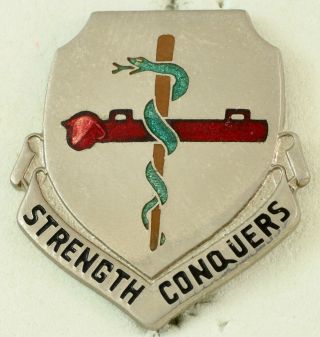 45th Medical Battalion Crest Di/dui Pinback Ns Meyer Hm