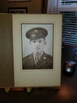 Vintage Ww2 World War Two U.  S.  Army Soldier Color Photograph