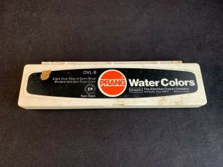 Vintage Dixon Ovl - 8 Prang Water Colors - Made In U.  S.  A.