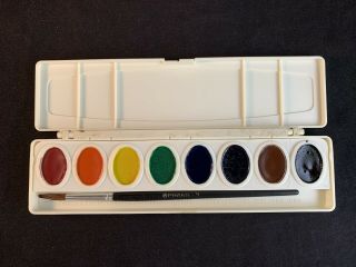 Vintage Dixon OVL - 8 Prang Water Colors - Made in U.  S.  A. 2
