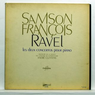 Saxf 836 Samson Francois - Ravel 2 Piano Concertos Columbia Orig Stereo Lp Ex,