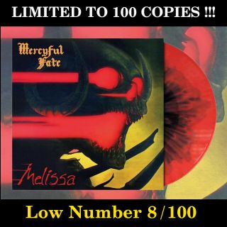 Mercyful Fate Melissa,  Red/black Coulour Circle Splatter Vinyl,  Lp,  Limited To 100