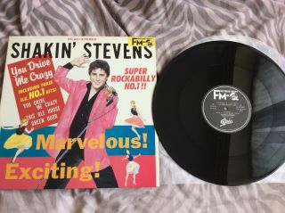 Shakin’ Stevens Very Rare 12” Single Of You Drive Me Crazy From Japan