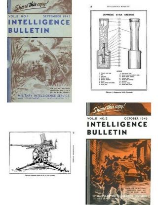 Us Army Ww Ii Intelligence Bulletin 30 Issues World War 2 Cd - Rom 1942 - 46