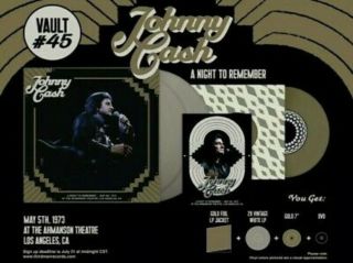 Third Man Records Vault 45 Johnny Cash A Night To Remember 2xlp,  7 ",  Dvd