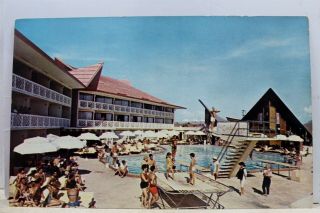Florida Fl Miami Beach Castaways Resort Motel Postcard Old Vintage Card View Pc