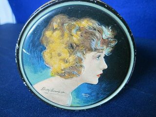 Vintage Beautebox Canco Betty Compson (paramount Movie Star) Tin By Henry Clive