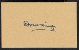 Hugh Dowding Autograph Reprint On Period 1943 3x5 Card