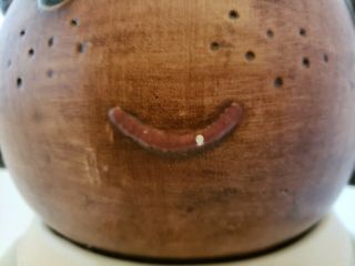 Vintage Treasure Craft Black Americana Girl Cookie Jar Apron Rabbit 