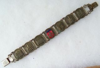 Vintage Ww2 Souvenir Paris France Bracelet - Us Soldier Gift To Wife