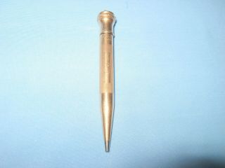 Vintage 3 3/8 " Wahl Co.  Eversharp Ring Top Gold Filled Ladies Mechanical Pencil
