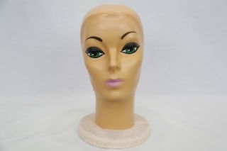 Vintage Mannequin Head Display - Styrofoam Plastic