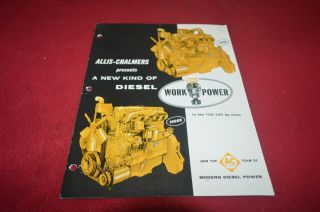 Allis Chalmers 10000 11000 Diesel Engine Brochure Fcca