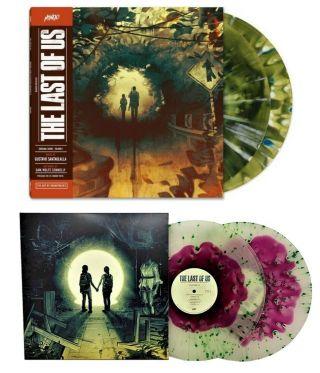 The Last Of Us Soundtrack Volume 1 & 2 Mondo Exclusive Splatter Vinyl 4xlp