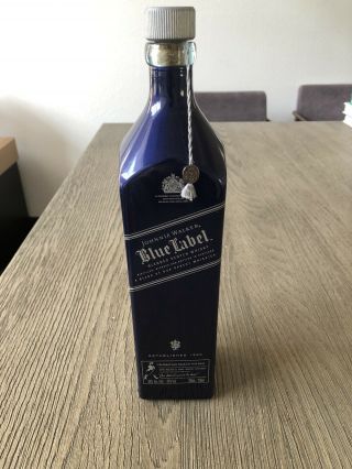 Johnnie Walker Blue Label Blended Scotch Whiskey Empty Bottle 750ml
