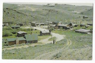 Vintage Postcard Of Aerial View Of Ghost Town Old South Pass City,  Wyoming
