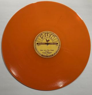 Set Of Four Elvis Presley 78 Rpm Sun Records Obtained In The 1970 