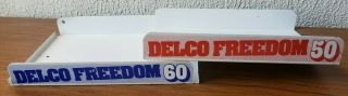 2 Ac Delco Battery Metal Advertising Battery Displays 10 " X 7 " X 1 1/2 "