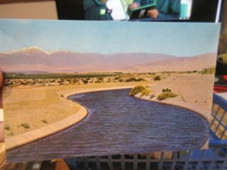 Vintage Old Postcard California Palm Springs All American Canal Imperial Valley