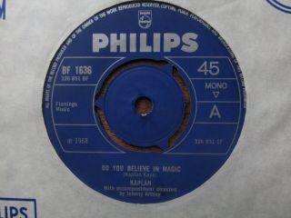 Kaplan - Do You Believe In Magic I Like 1968 Rare Philips Psych