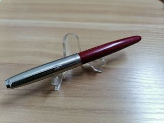 Vintage Parker 21 Fountain Pen,  Made In Usa,  Maroon Color