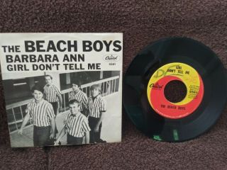 The Beach Boys 45rpm Barbara Ann/girl Don 