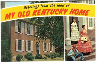 Kentucky Postcard Bardstown State Shrine My Old Kentucky Home