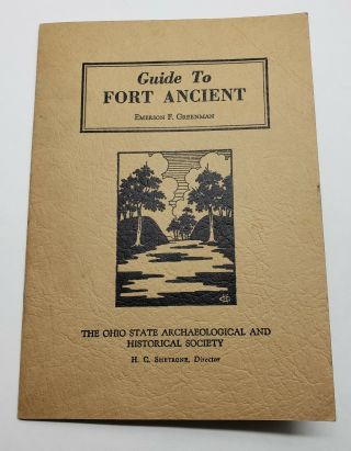 Vintage Fort Ancient Museum Advertising Pamphlet Brochure Oregonia Ohio Indians