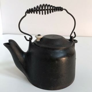 Wagner Ware Sidney 0 Toy Cast Iron Tea Kettle Collectible Salesman Sample Rare