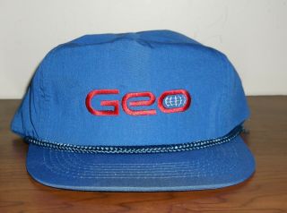 Very Rare Chevrolet Geo Baseball Cap Hat From The 80 