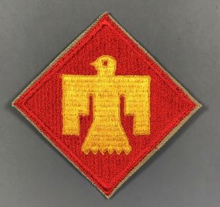 Wwii Us Army 45th Infantry Division Patch Cut Edges No Glow
