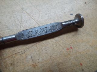 Vintage Letter Opener Made Form A Nail A.  S.  And W.  Co.