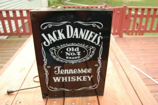 Vintage Electric Jack Daniels Tennessee Whiskey Old No.  7 Lighted Sign