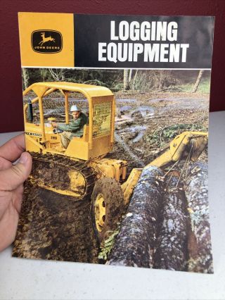 Vintage John Deere Logging Equipment Brochure Pamphlet Advertising
