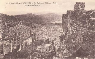 Carte Postale Ancienne Old Postcard HyÈres Ruines Du Château