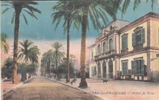 Carte Postale Ancienne Old Postcard HyÈres Hôtel De Ville