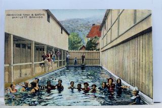 Scenic Bartlett Springs Swimming Tank Baths Postcard Old Vintage Card View Post