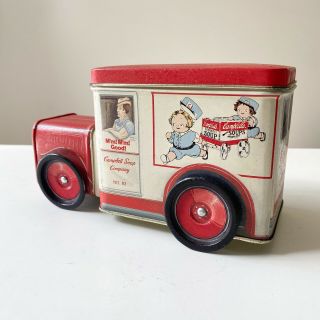 Campbell ' s Soup Company Truck Vintage 90’s Tin With Lid Tin Box Co Of America 2