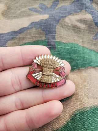 Wwii Us Army 4th Air Defense Artillery Regiment Dui Di Crest Pin Ns Meyer