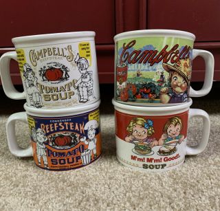 Campbell’s Soup Mugs - Set Of 4 1998/1999