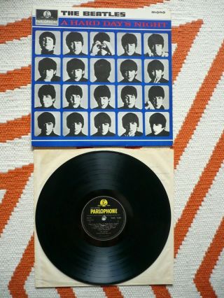 The Beatles A Hard Days Night Vinyl Uk 1964 1st Press 3n3n Lp Ernest J Day Cover